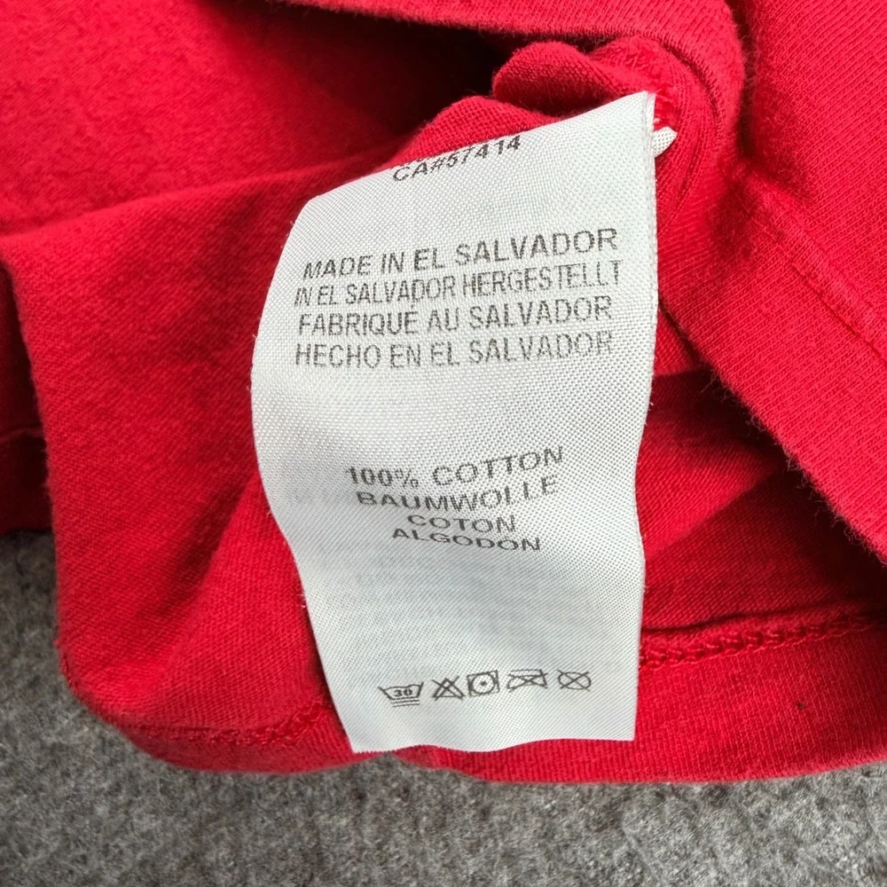 True Religion Men's S Small V-Neck Buddha Logo T-Shirt Red